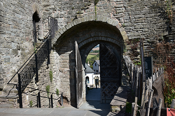 The gateway at Hay Castle The gateway at Hay Castle